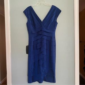 Sapphire blue evening dress